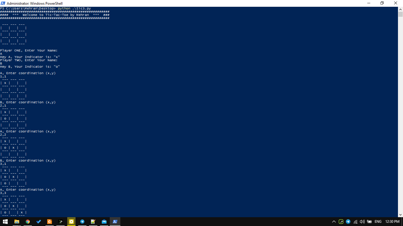 Tic-Tac-Toe on Python